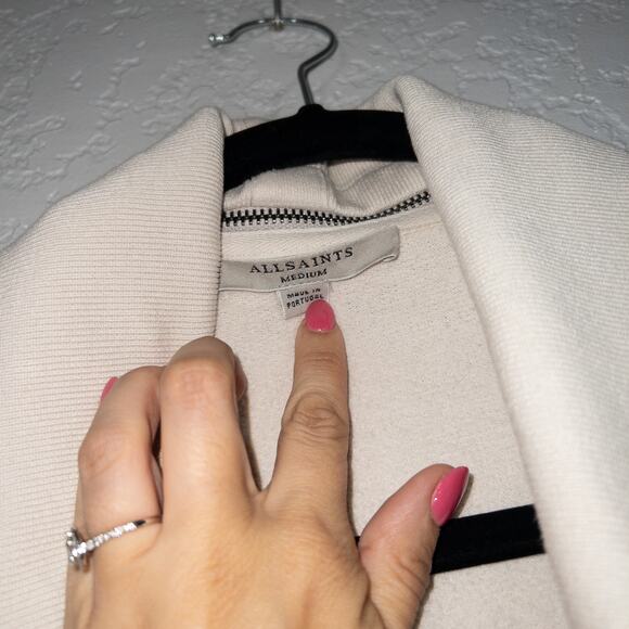 All Saints Cream Women's Cardigan - Picture 5 of 11